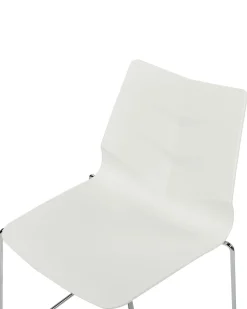 Beliani Tuoli Muovi Valkoinen 4 Kpl Hartley Cheap