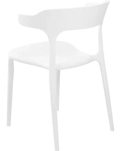 Beliani Tuoli Muovi Valkoinen 8 Kpl Gubbio Best