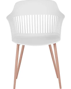 Beliani Tuoli Muovi Valkoinen 2 Kpl Bereca Store