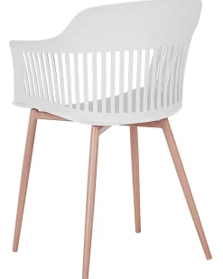 Beliani Tuoli Muovi Valkoinen 2 Kpl Bereca Store