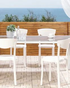 Beliani Tuoli Muovi Valkoinen 4 Kpl Vieste Cheap