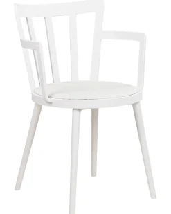 Beliani Tuoli Muovi Valkoinen 4 Kpl Morill Best Sale