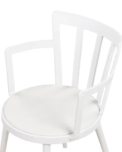 Beliani Tuoli Muovi Valkoinen 4 Kpl Morill Best Sale