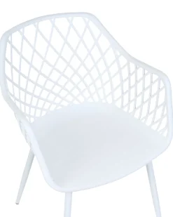 Beliani Tuoli Muovi Valkoinen 2 Kpl Nashua Ii Best Sale