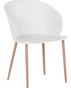 Beliani Tuoli Muovi Valkoinen 2 Kpl Blaykee Cheap