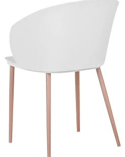 Beliani Tuoli Muovi Valkoinen 2 Kpl Blaykee Cheap