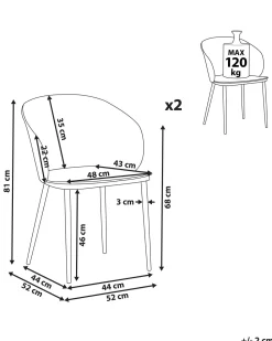 Beliani Tuoli Muovi Valkoinen 2 Kpl Blaykee Cheap