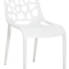 Beliani Tuoli Muovi Valkoinen Morgan Fashion