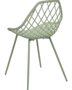 Beliani Tuoli Muovi Vihrea 2 Kpl Canton Ii Hot