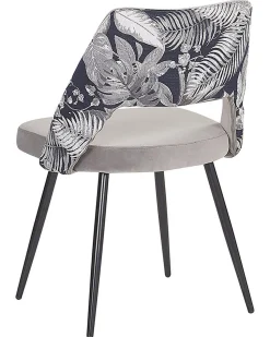 Beliani Tuoli Sametti Harmaa 2 Kpl Ansley Flash Sale