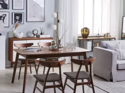 Beliani Tuoli Sametti Harmaa 2 Kpl Visalia Outlet