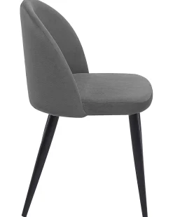 Beliani Tuoli Sametti Harmaa 2 Kpl Visalia Outlet