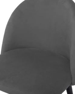 Beliani Tuoli Sametti Harmaa 2 Kpl Visalia Outlet