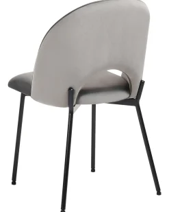 Beliani Tuoli Sametti Harmaa 2 Kpl Covelo Cheap