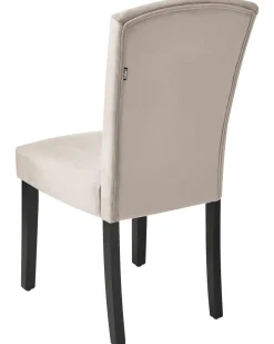 Beliani Tuoli Sametti Harmaa 2 Kpl Piseco Cheap