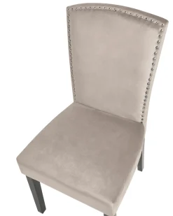 Beliani Tuoli Sametti Harmaa 2 Kpl Piseco Cheap