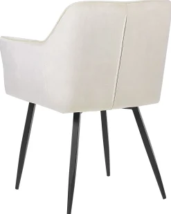 Beliani Tuoli Sametti Kermanvalkoinen 2 Kpl Jasmin Outlet