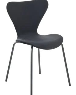 Beliani Tuoli Sametti Musta 2 Kpl Boonville Shop