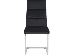 Beliani Tuoli Sametti Musta 2 Kpl Rockford Sale