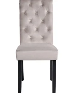 Beliani Tuoli Sametti Ruskeanharmaa 2 Kpl Velva Ii Flash Sale