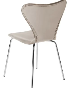 Beliani Tuoli Sametti Ruskeanharmaa/Hopea 2 Kpl Boonville Fashion