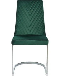 Beliani Tuoli Sametti Smaragdinvihrea 2 Kpl Altoona Store