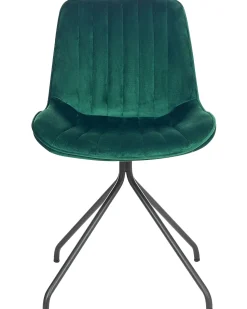 Beliani Tuoli Sametti Smaragdinvihrea 2 Kpl Navasota Cheap