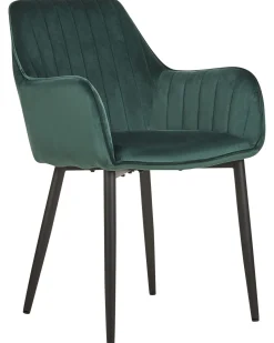 Beliani Tuoli Sametti Smaragdinvihrea 2 Kpl Wellston Hot