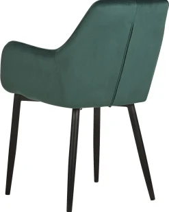 Beliani Tuoli Sametti Smaragdinvihrea 2 Kpl Wellston Hot