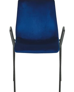 Beliani Tuoli Sametti Tummansininen 2 Kpl Jefferson Store