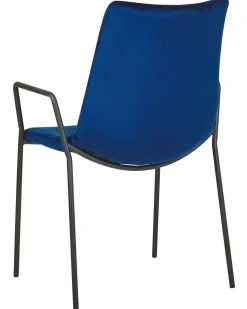 Beliani Tuoli Sametti Tummansininen 2 Kpl Jefferson Store