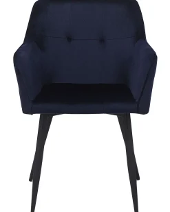 Beliani Tuoli Sametti Tummansininen 2 Kpl Jasmin New