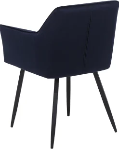 Beliani Tuoli Sametti Tummansininen 2 Kpl Jasmin New