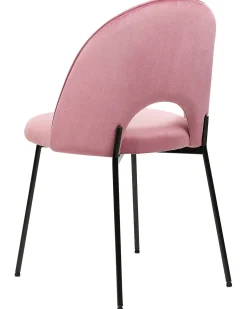 Beliani Tuoli Sametti Vaaleanpunainen 2 Kpl Covelo Fashion