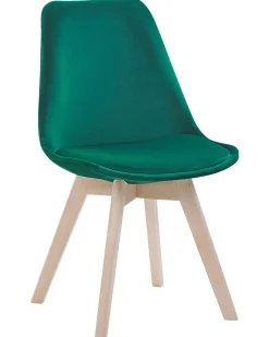 Beliani Tuoli Sametti Vihrea 2 Kpl Dakota Ii Fashion