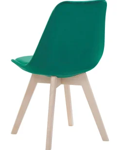 Beliani Tuoli Sametti Vihrea 2 Kpl Dakota Ii Fashion