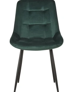 Beliani Tuoli Sametti Vihrea 2 Kpl Melrose Best Sale