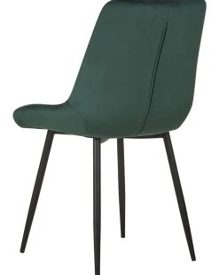 Beliani Tuoli Sametti Vihrea 2 Kpl Melrose Best Sale