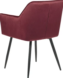 Beliani Tuoli Sametti Viininpunainen 2 Kpl Jasmin New