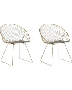 Beliani Tuoli Teras Kulta 2 Kpl Aurora Fashion