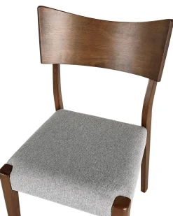 Beliani Tuoli Tumma Puu/Harmaa 2 Kpl Eden Hot