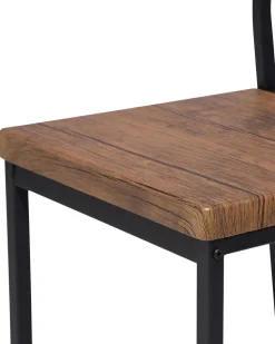 Beliani Tuoli Tumma Puu/Musta 6 Kpl Laredo Best