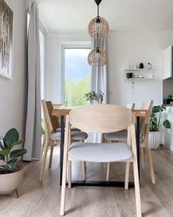 Beliani Tuoli Vaalea Puu/Harmaa 2 Kpl Abee Outlet