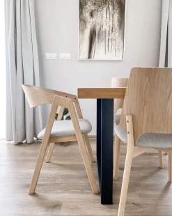 Beliani Tuoli Vaalea Puu/Harmaa 2 Kpl Abee Outlet