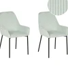 Beliani Tuoli Vakosametti Mintunvihrea 2 Kpl Loverna Best