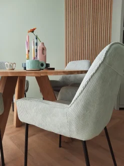 Beliani Tuoli Vakosametti Mintunvihrea 2 Kpl Loverna Best