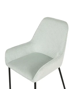 Beliani Tuoli Vakosametti Mintunvihrea 2 Kpl Loverna Best