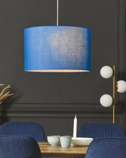 Beliani Tuoli Vakosametti Tummansininen 2 Kpl Loverna Fashion