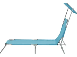 Beliani Turkoosi Teraksinen Aurinkotuoli Katoksella Foligno Best