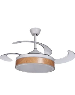 Beliani Tuuletinvalaisin 3 Polttimoa Valkoinen Fremont Store